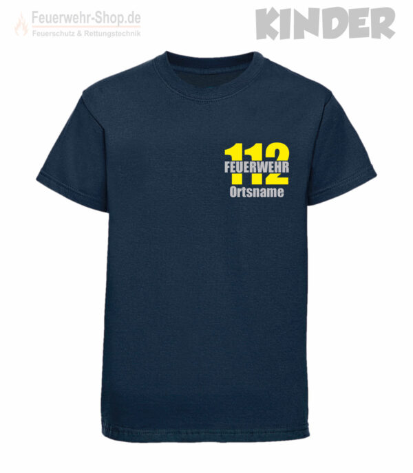Kinderfeuerwehr Premium T-Shirt Firefighter II mit Ortsnamen