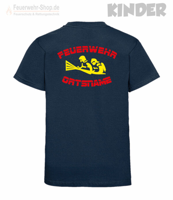 Kinderfeuerwehr Premium T-Shirt Firefighter IV mit Ortsnamen – Bild 3