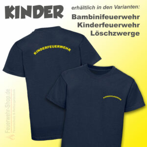 Kinderfeuerwehr Premium T-Shirt Rundlogo
