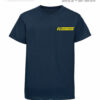 Kinderfeuerwehr T-Shirt Modell Name im Logo