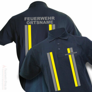 Feuerwehr Premium Poloshirt im Einsatzlook mit Ortsname