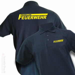 Feuerwehr Premium Poloshirt Freiwillige Feuerwehr Logo