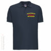 Feuerwehr Premium Poloshirt Rundlogo Flamme mit Ortsname