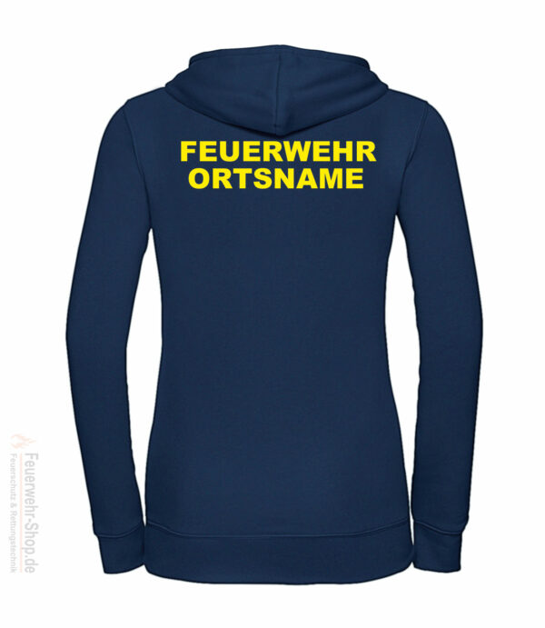 Feuerwehr Premium Damen Kapuzen-Sweatshirt Basis mit Ortsnamen – Bild 3