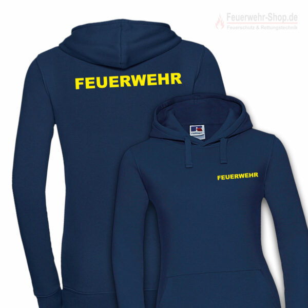 Feuerwehr Premium Damen Kapuzen-Sweatshirt Basis