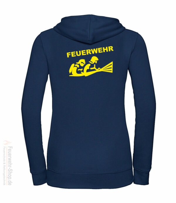 Feuerwehr Premium Damen Kapuzen-Sweatshirt Firefighter III – Bild 3