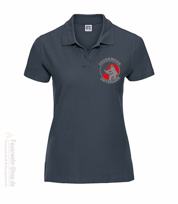 Feuerwehr Premium Damen Poloshirt Firefighter I mit Ortsname