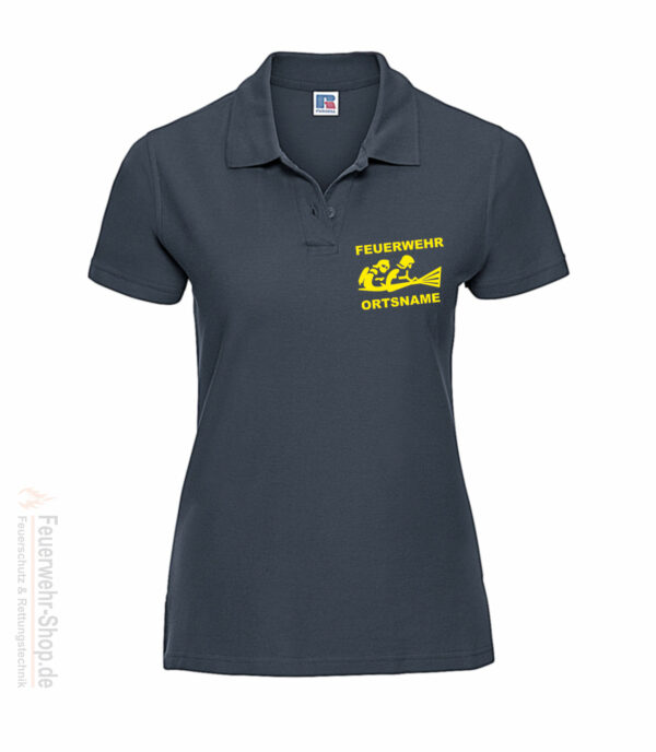 Feuerwehr Premium Damen Poloshirt Firefighter III mit Ortsname