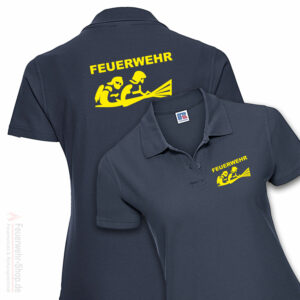 Feuerwehr Premium Damen Poloshirt Firefighter III