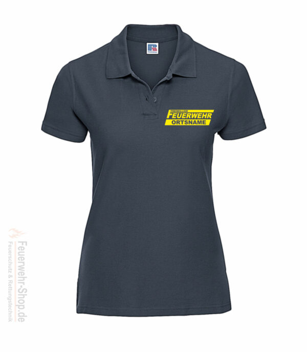 Feuerwehr Premium Damen Poloshirt Freiwillige Feuerwehr Logo mit Ortsnamen