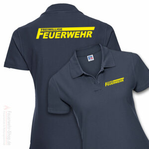 Feuerwehr Premium Damen Poloshirt Freiwillige Feuerwehr Logo