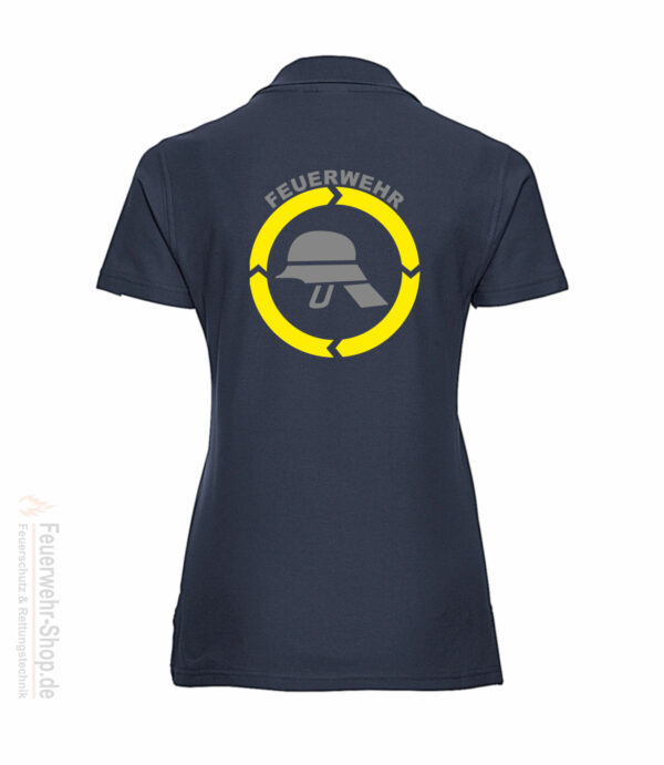 Feuerwehr Premium Damen Poloshirt Helm – Bild 3