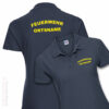 Feuerwehr Premium Damen Poloshirt Rundlogo mit Ortsnamen