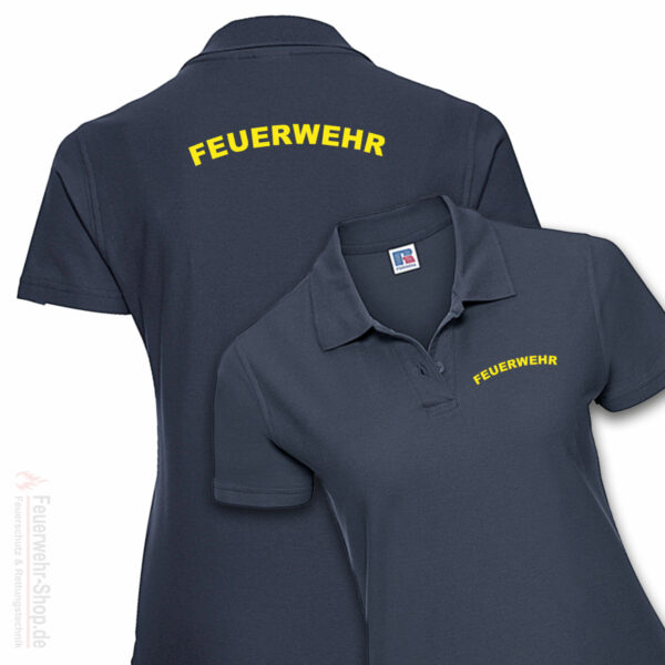 Feuerwehr Premium Damen Poloshirt Rundlogo