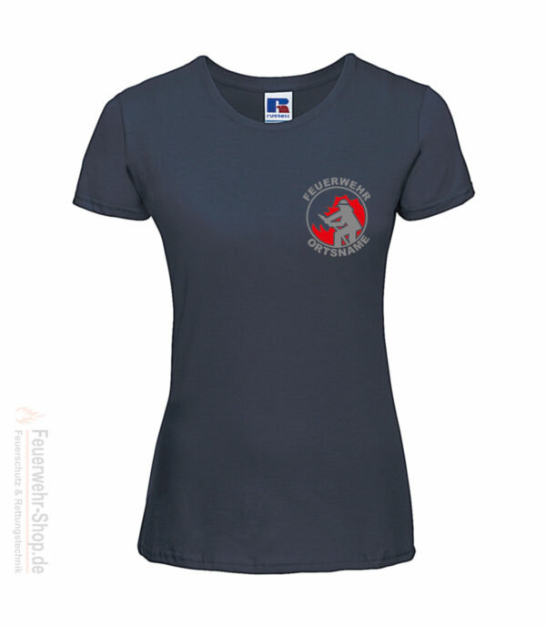 Feuerwehr Premium Damen T-Shirt Firefighter I mit Ortsname