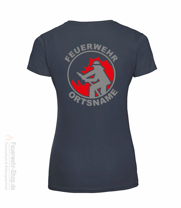 Feuerwehr Premium Damen T-Shirt Firefighter I mit Ortsname – Bild 3