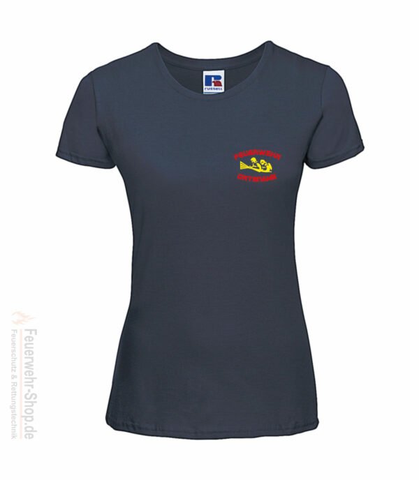 Feuerwehr Premium Damen T-Shirt Firefighter IV mit Ortsnamen