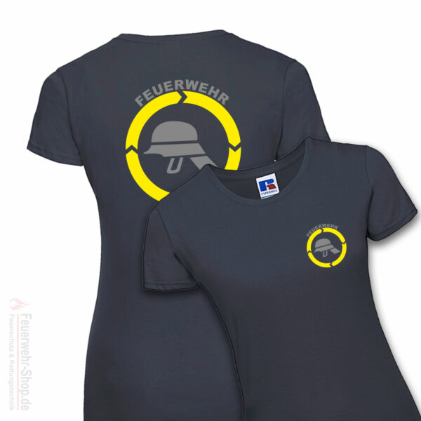 Feuerwehr Premium Damen T-Shirt Helm