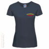 Feuerwehr Premium Damen T-Shirt Rundlogo Flamme