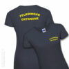 Feuerwehr Premium Damen T-Shirt Rundlogo mit Ortsname