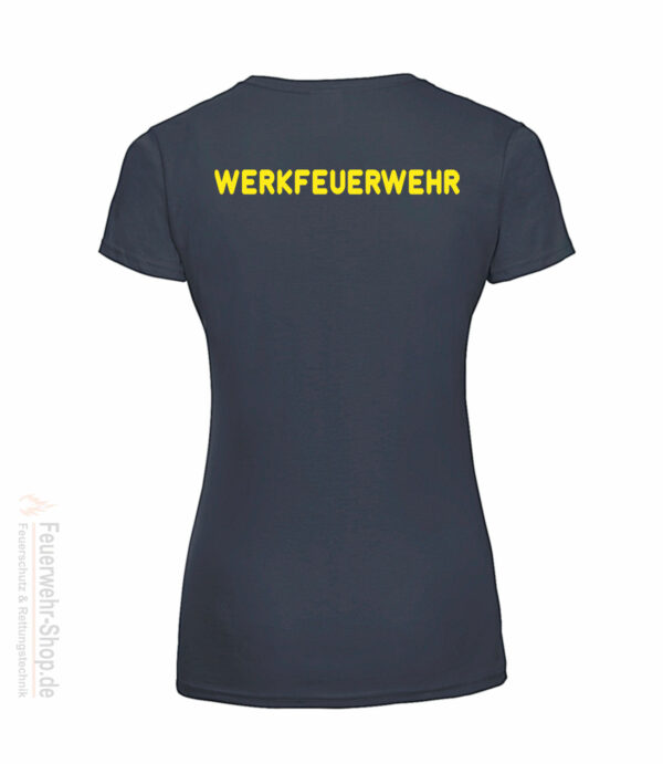 Feuerwehr Premium Damen T-Shirt Werkfeuerwehr I – Bild 3