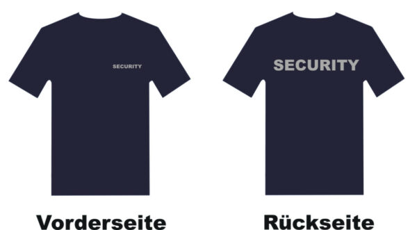 Sicherheitsdienst T-Shirt Modell Basis