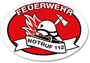 Aufkleber FEUERWEHR Signet Kontur - Feuerwehronlineshop