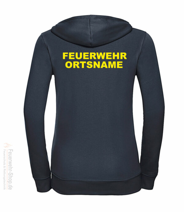 Feuerwehr Premium Damen Kapuzen-Sweatjacke Basis mit Ortsnamen – Bild 3