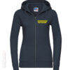 Feuerwehr Premium Damen Kapuzen-Sweatjacke Logo mit Ortsname