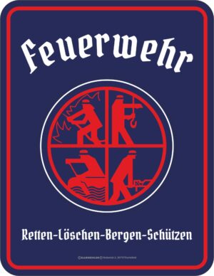 Feuerwehr Magnet: Retten-Löschen-Bergen-Schützen