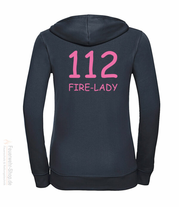 Feuerwehr Premium Damen Kapuzen-Sweatjacke Firelady – Bild 3