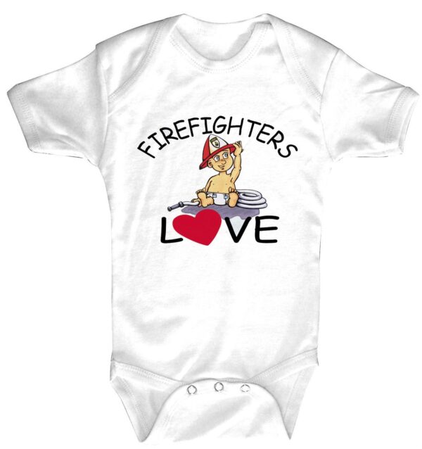 Baby-Body Firefighters Love (weiß)-0