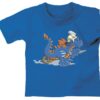 Kinderfeuerwehr T-Shirt Feuerwehrdrache - ich werde Feuerwehrmann (blau)