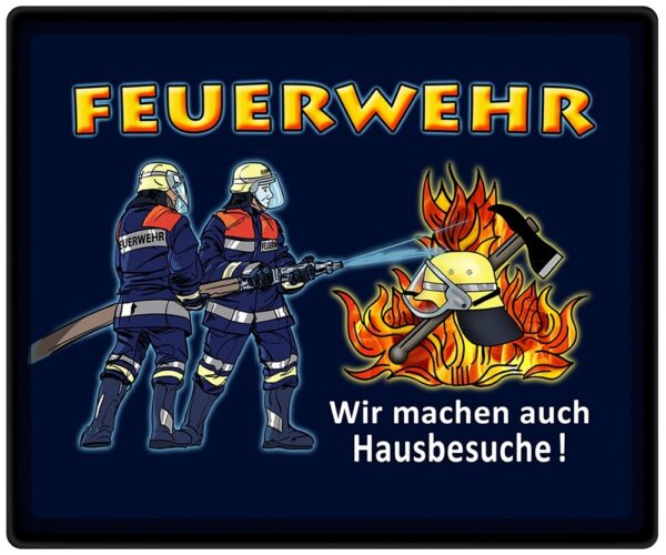 Mousepad Feuerwehr Hausbesuche-0