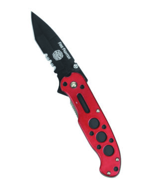 Einhandmesser Fire Fighter rot