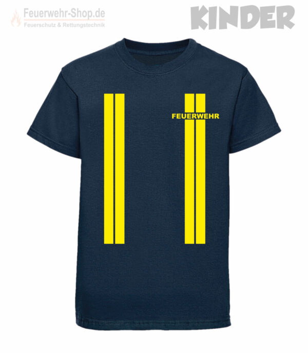 Kinderfeuerwehr Premium T-Shirt im Einsatzlook gelb