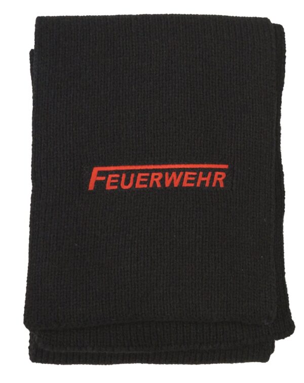 Woll-Schal mit Feuerwehr-Logo bestickt-0