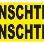 Reflex Brustschild mit Wunschtext in gelb matt 15x5 cm