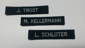 Brust- & Namenschild, Namensbänder 13 x 2,5 cm-0