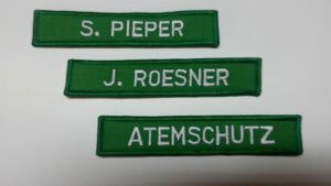 Brust- & Namenschild, Namensbänder 15 x 5 cm-0