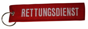 Stoffschlüsselanhänger "Rettungsdienst"