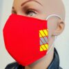 Mund-Nasenmaske Feuerwehr Rescue rot 2020 (1)