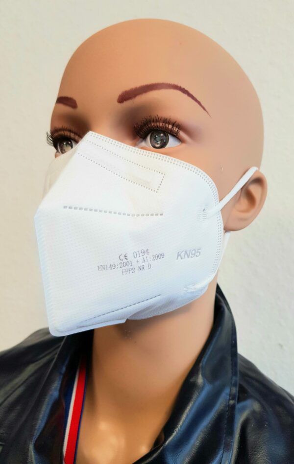 Comfort FFP2 Maske KN95 CE 0194 EN149: mit verstellbarem Nasenclip