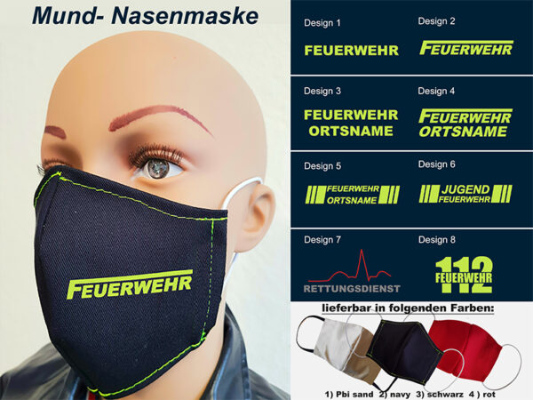 Mund-Nasenmaske II Mundschutz Multi 2020