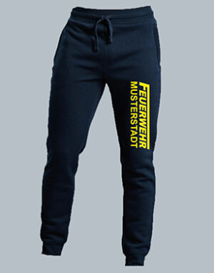Jogginghose Frauen Feuerwehr-Logo mit Wunschtext-0