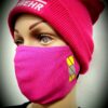 Mund-Nasenmaske Feuerwehrstyle Ladys pink Limited Edition Mundschutz