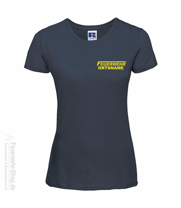 Feuerwehr Premium Damen T-Shirt Logo mit Ortsname