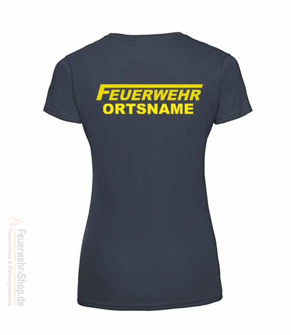 Feuerwehr Premium Damen T-Shirt Logo mit Ortsname – Bild 3