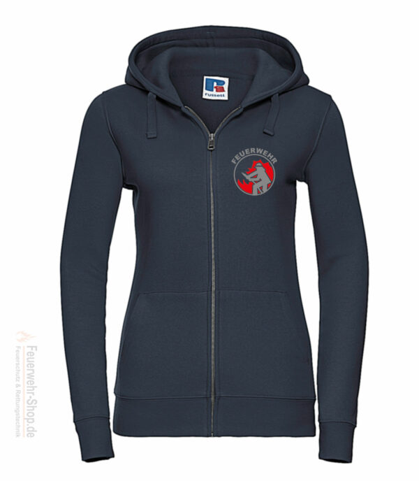 Feuerwehr Premium Damen Kapuzen-Sweatjacke Firefighter I