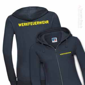 Feuerwehr Premium Damen Kapuzen-Sweatjacke Werkfeuerwehr I